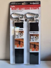 Haul-Master Heavy Duty Hang Straps 2pc 100lb Capacity Storage Hooks New Sealed