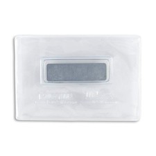 Clear Vinyl Magnetic Badge Holder - Vertical or Horizontal, Credit Card Sized...
