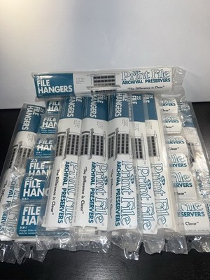 New Print File Archival Preservers SLB-1 File Hangers 20 Packs of 25 - 500 Total