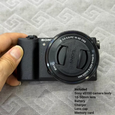 Sony Alpha a5100 24.3MP Mirrorless Digital Camera 16-50mm Lens Black Complete
