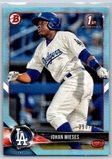 Johan Mieses 2018 Bowman Prospects 1st RC Sky Blue Rookie 390/499 #BP19 Los
