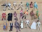 Lot of 1990's Kenner Star Wars Action Figures, Luke, Han Solo, Obi-Wan, Clones