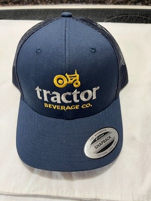 TRACTOR BEVERAGE CO. Blue Snapback Hat Mesh Cap - NEW