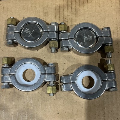  Sanitary Solutions High Pressure Tri-Clamp 1''-1.5'' SS13MHP, LOT(4), Used 
