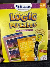 Skillmatics Logic Puzzles write and Wipe Activity Mats, Ages 6-99 Years NEW