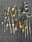 VTG Mixed 25 Watch Lot Geneva Caravelle Elgin Piaget Lorus FOR PARTS REPAIR