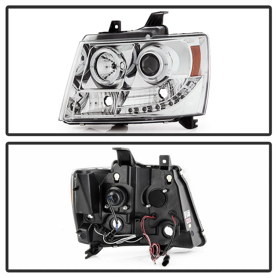 Faros halo proyector LED DRL 2007-2014 Suburban Tahoe Avalanche 07-14 lámparas Foto 3 de 4