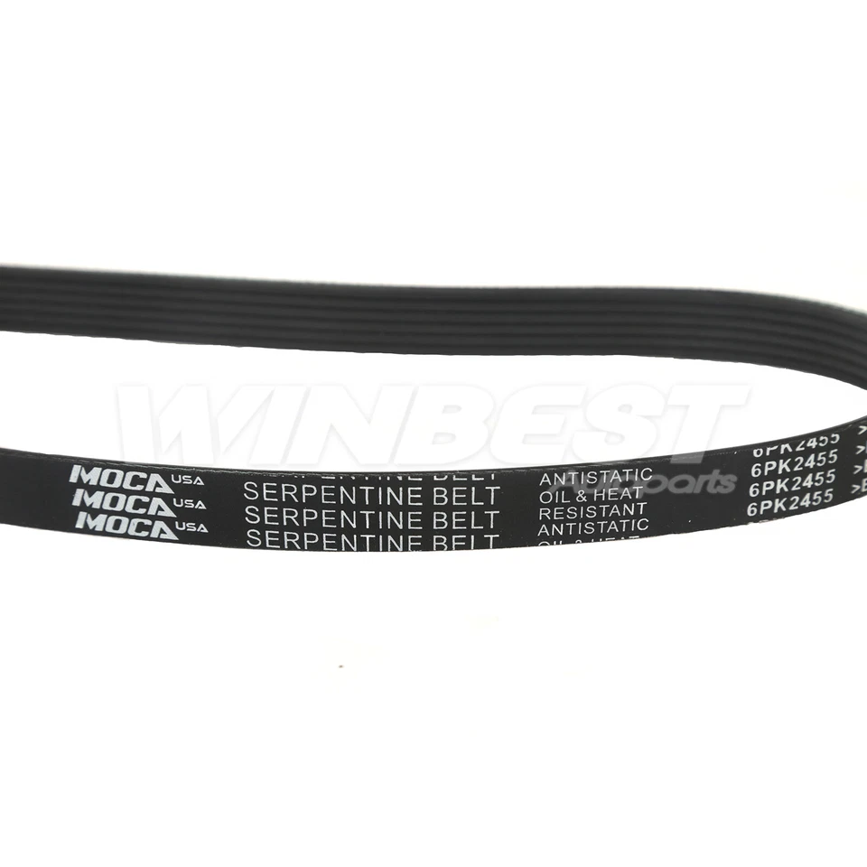 Serpentine Belt Drive Component Kit for Chevrolet Cadillac GMC Escalade 5.0 5.7L - Image 2 of 4