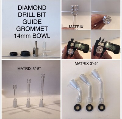 Diy Bong Kit Matrix Perc Downstem Glass Bowl 14mm Curved Bent 45 Degree 3  4  5 