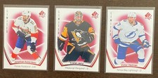 Lot of 3 Limited Red Hockey Cards From 2021-22 SP Authentic.