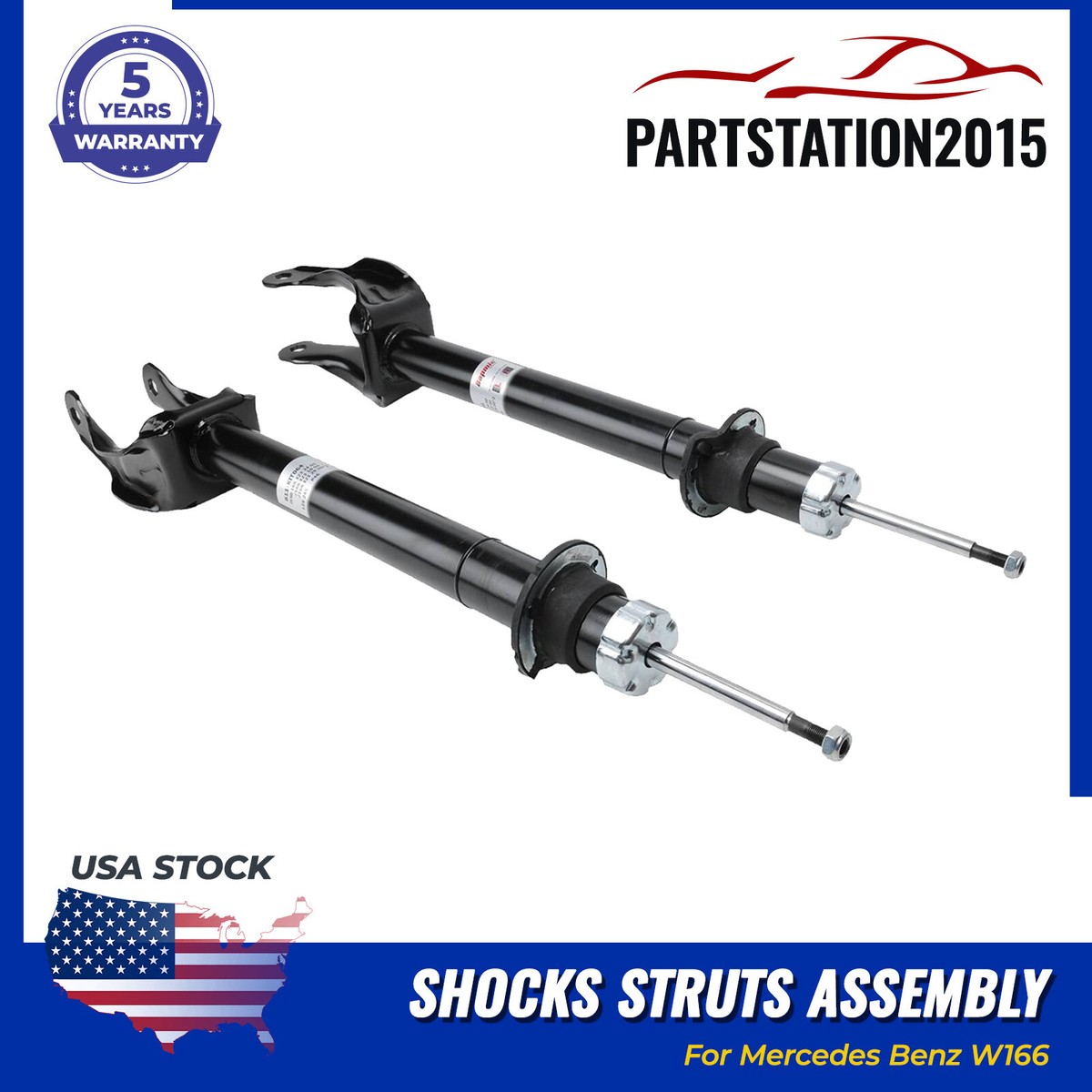 FOR Mercedes Benz W166 Front Left + Right Suspension Shock