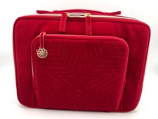 Estee Lauder Train Case Bag 2023 Limited Edition Red 