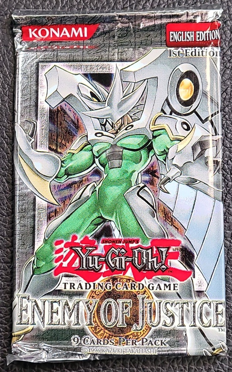 Yugioh 1st Edition Enemy Of Justice Booster Pack