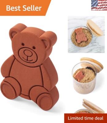 Charming Terracotta Bear for Brown Sugar - Keep Cookies & Pastries Fresh