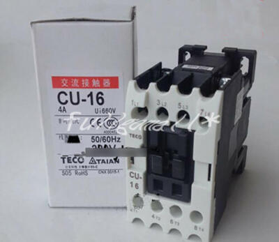 1PCS New TECO CU-16 CU 16 4A 220VAC Contactor