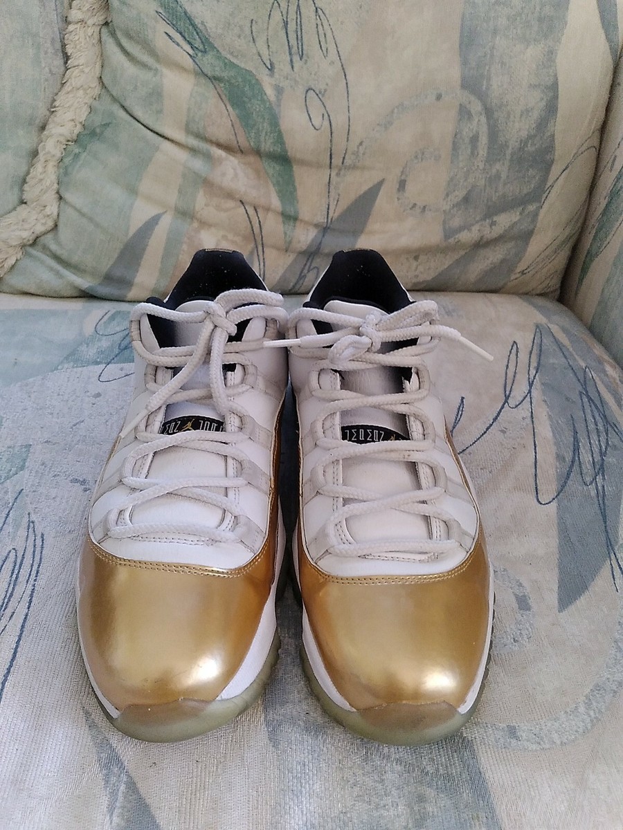 Nike Air Jordan 11 Retro Low Closing Ceremony White Gold 528895