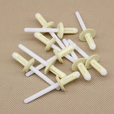 1/4" Nylon Blind Rivets Set of 20 Trim Panel Retainer Plastic Nails for GM Chevy