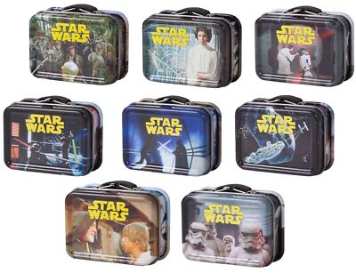 Star Wars kleine Blech Taschen Eimer Mini Brotdose Serie 1 Vervollständigen Sie Ihre Sammlung