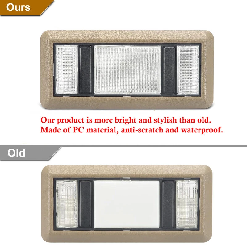 Para Chevrolet C1500 K1500 1988-1999 Mapa Domo Luz Centro Domo Lente Lámpara Cubierta Foto 3 de 4