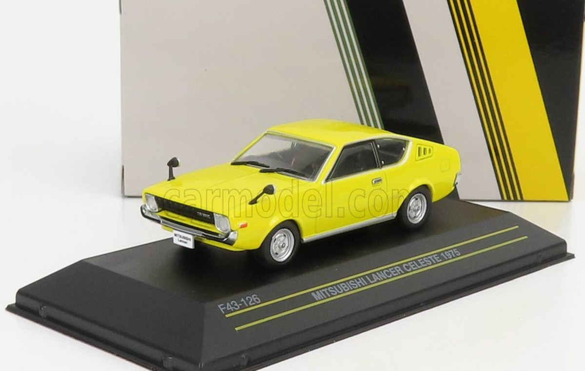 402-626 Hi-Story 1/43 三菱 ランサー Celesta First 43 1/43 Mitsubishi Lancer Celeste 1975 Yellow Finished
