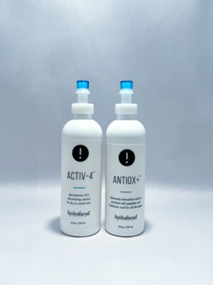 Activ-4 and Antiox+ Hydrafacial Solutions