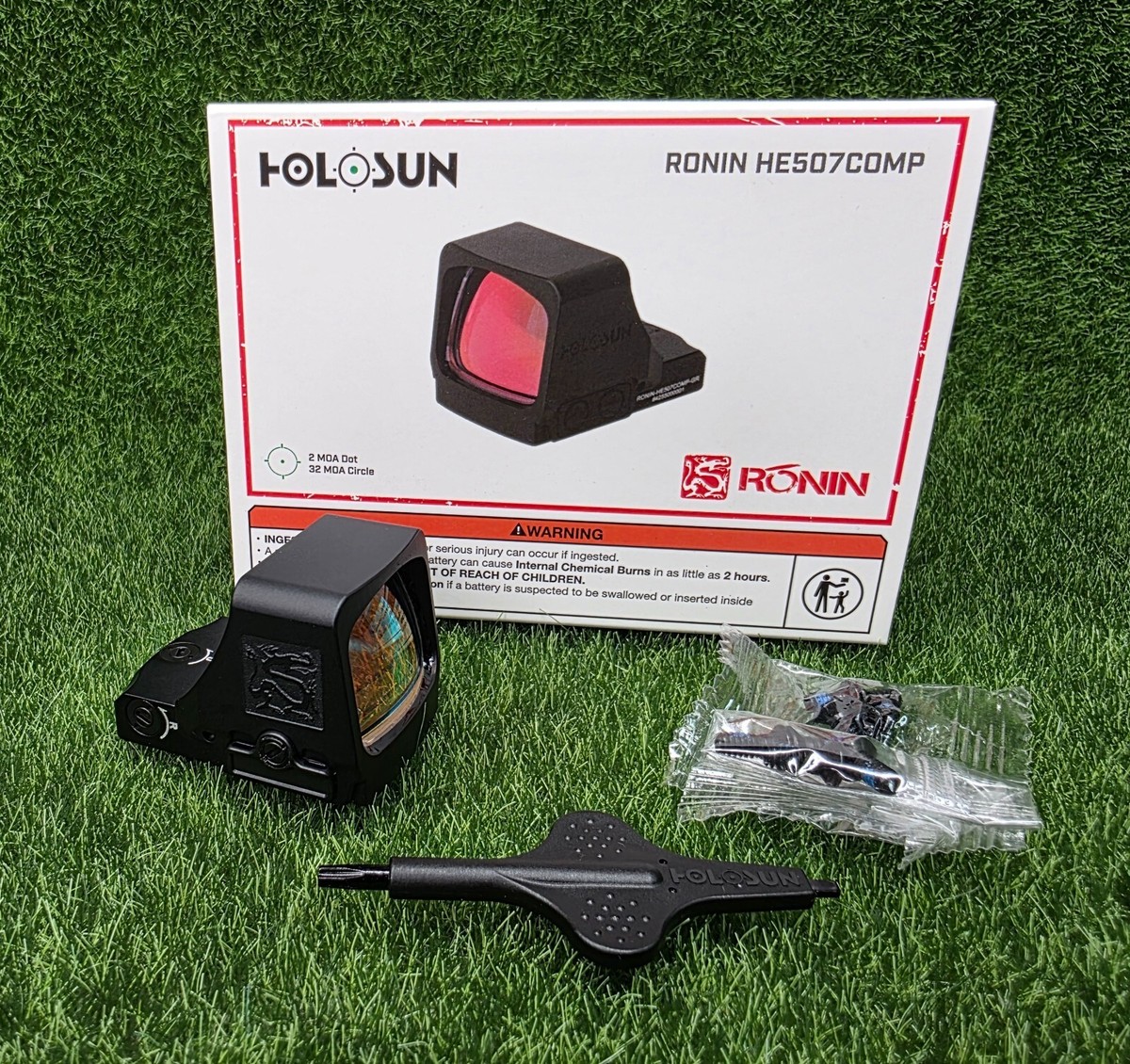 【正規品】HOLOSUN ホロサン 507COMP-GR グリーン セット Holosun RONIN 507COMP Green Comp Reticle Reflex Sight w/Shake