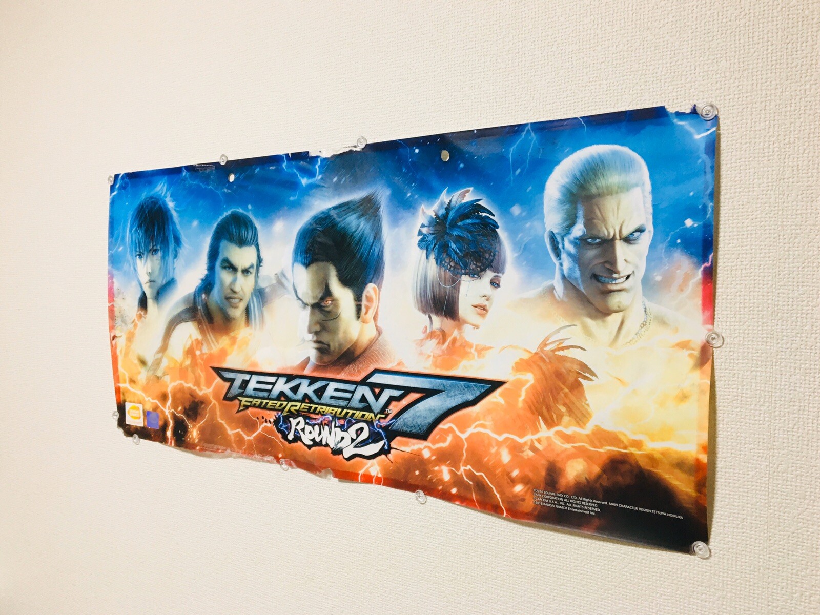 Tekken 7 Fated Retribution Round 2 Original Size Arcade Game Center Poster C Ebay