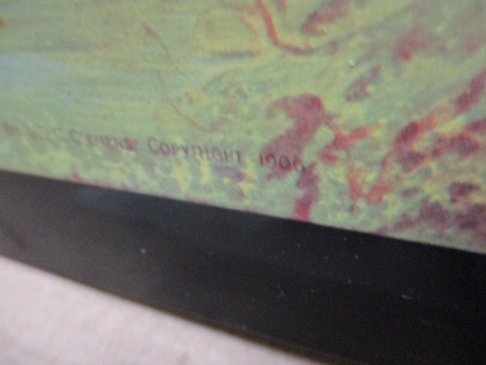 EBBERT WAGON - KENTUCKY In Shade of Old Apple Tree -32" GIANT SIZE- Ky Farm Sign