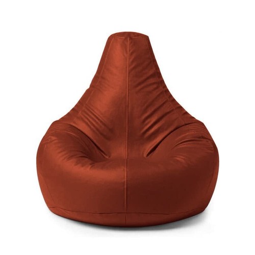 Bean Bag Sofa Chair Cover Without Beans Faux Leather Tan Home Décor Size XXXL - Picture 2 of 5
