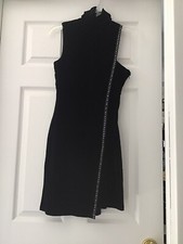Versace Jeans Couture Black Velvet Dress Size 26/40