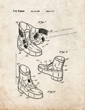 Michael Jackson's Anti-gravity Shoes Patent Print Old Look