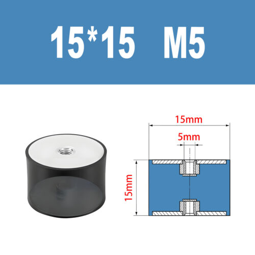 Gummipuffer Typ E Silentblock Schwingungsdämpfer Gewinde M3 - 12 Anschlagpuffer - Bild 9 von 48