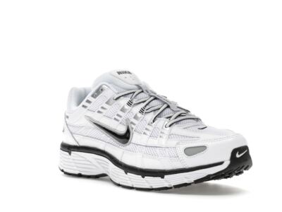 Nike P-6000 White Metallic Silver Black Casual Shoes CD6404  display picture 2