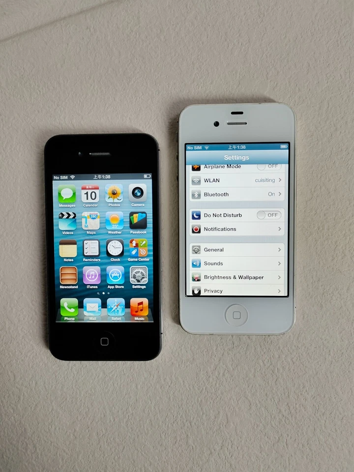 95%N ew Apple iPhone 4S 8/16/32/64GB Black/White Fully Unlocked rare ios 6 - Image 2 of 4