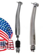 Dental High Speed Push Air Turbine Handpiece 4 holes /Quick Coupler fit NSK ns
