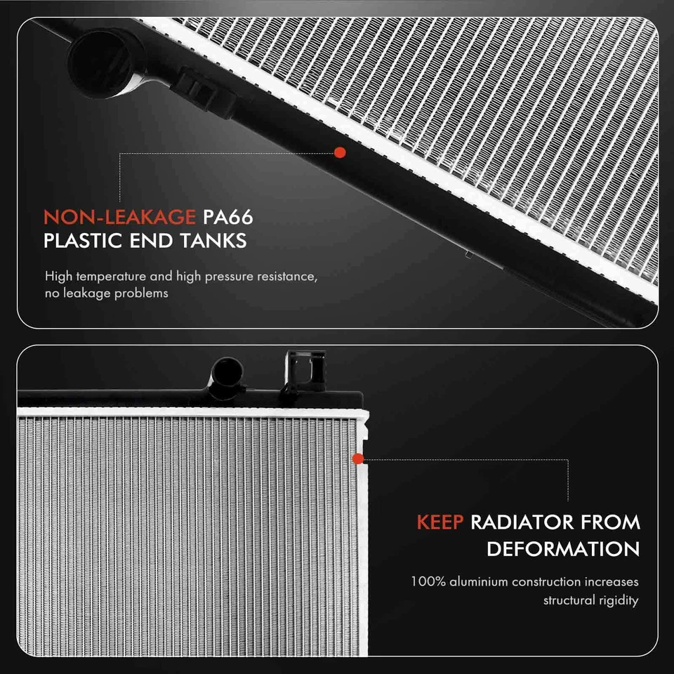 Radiador sin enfriador de aceite para Jeep Liberty 2008 2009 2010 2011 2012 2013 V6 3,7 L Foto 4 de 4