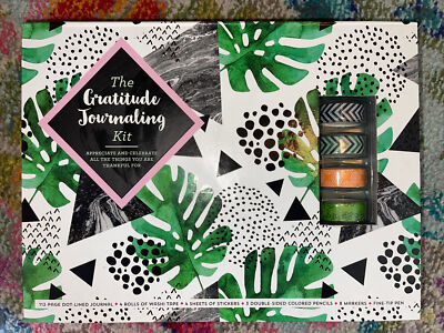 NIB The Gratitude Journaling Kit By Rock Point / Journal Stickers Create DIY