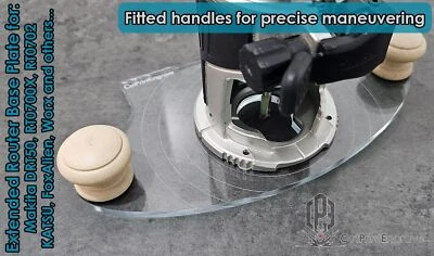 CUTPRINTENGRAVE Handle Makita Square Trimmer Router Base Plate DRT50 RT0700X RT0702 KATSU WORX