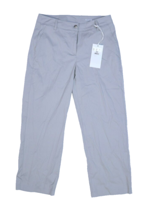 【まっく】 Mac Collection Nora Cropped Ankle Pants Grey Lightweight Wide