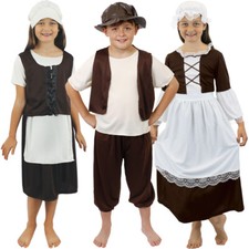 GIRLS BOYS TUDOR FANCY DRESS  COSTUME HISTORICAL SCHOOL CURRICULUM HISTORY TRIP