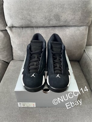 Size 13 - Air Jordan 14 Retro Black White for sale online | eBay