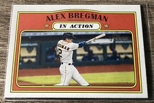 2021 Topps Heritage Base #164 Alex Bregman Houston Astros In Action