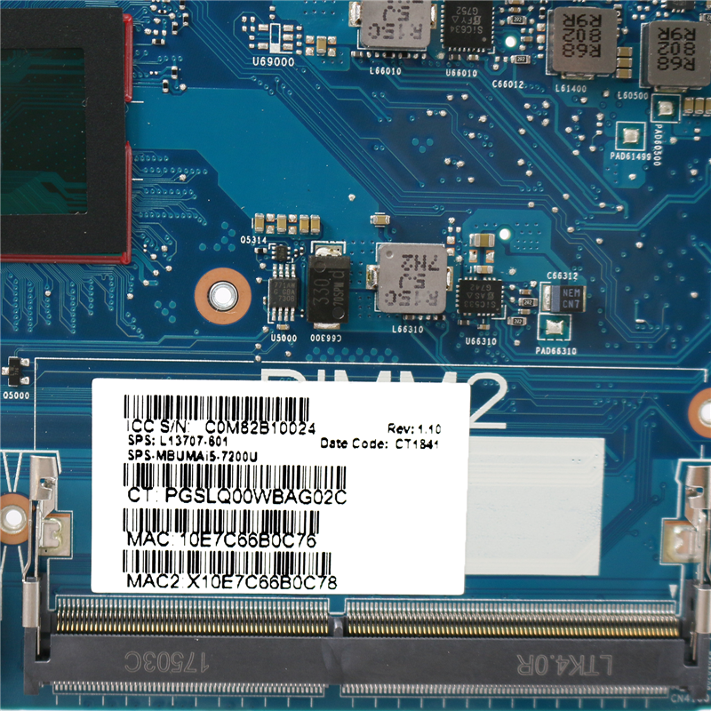 FOR HP EliteBook 830 G5 Motherboard 6050A2930901-MB L13707-601