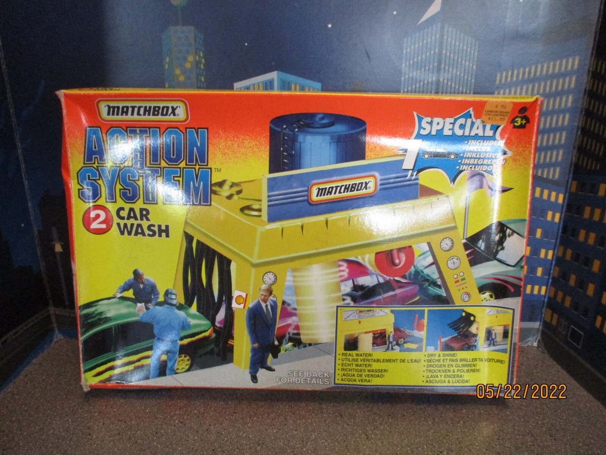 MATCHBOX CAR WASH ACTION SYSTEM PLAY SEY 1996 IN BOX WITH TOYOTA