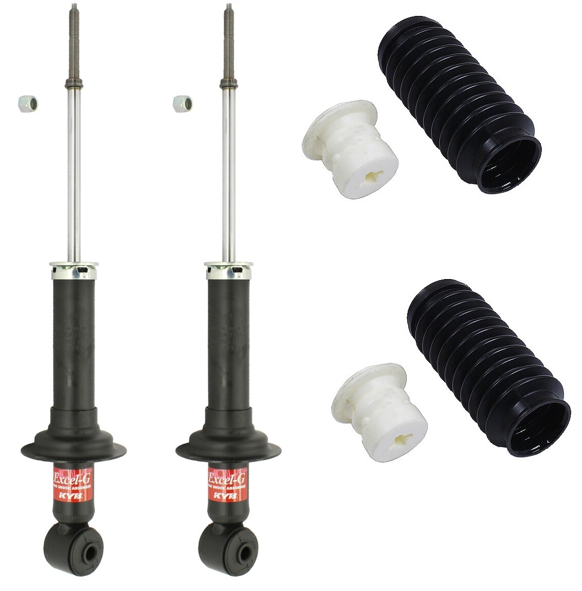 NEW Rear Suspension Struts & Bellows Kit KYB for Mitsubishi Lancer ES 2002-2005x