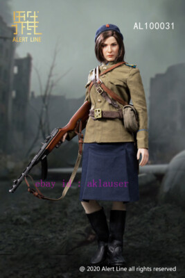 Alert Line 1/6 Al100031 Wwii Soviet Nkvd Female Soldier Action