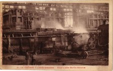 Old postcard Le Creusot - Schneider factories - Martin Siemens steel oven (295770)