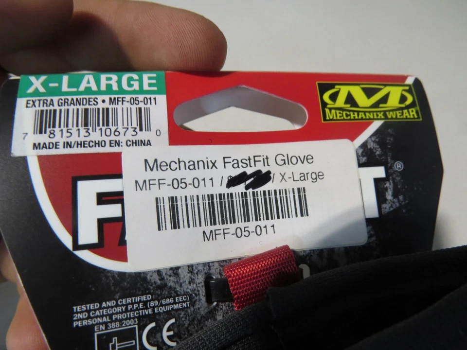 NEW Mechanix Fast Fit Black Gloves Size XL MFF-05-011 - Image 3 of 4