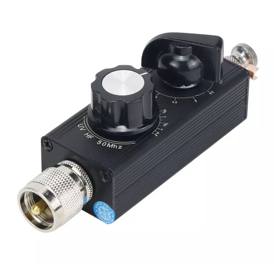 20W QRP HF Antenna Tuner 3.5-30 MHz With Telescopic Antenna