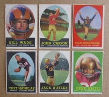 1958 TOPPS FOOTBALL CARD SINGLES COMPLETE YOUR SET PICK CHOOSE UPDATED 12/17